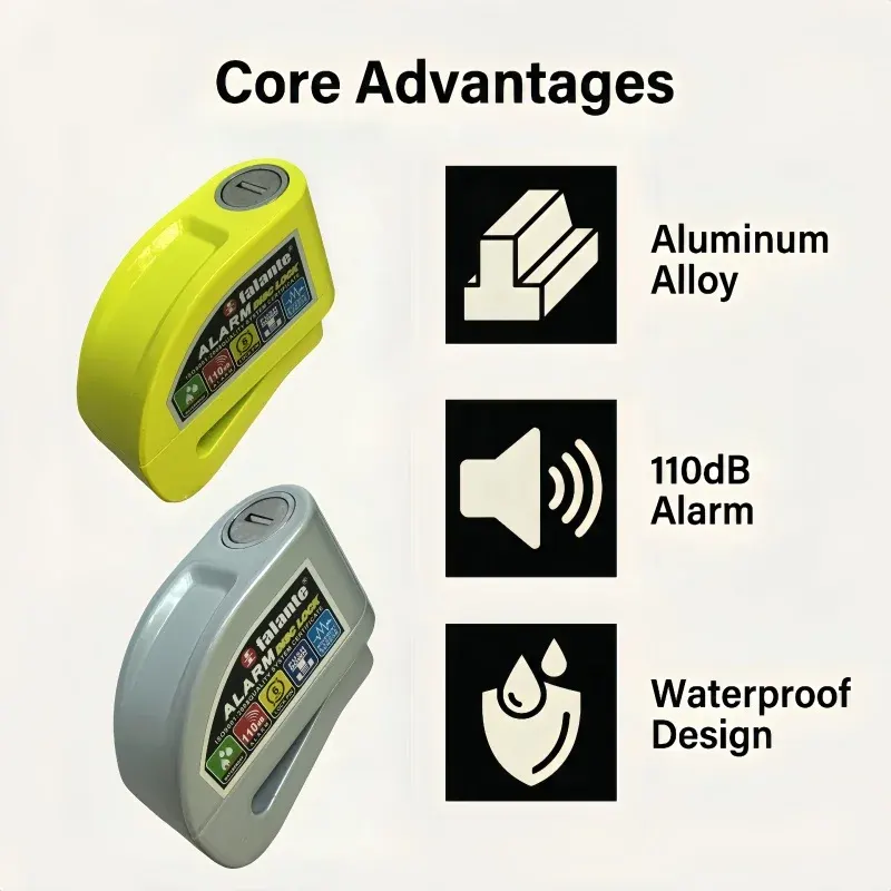 Bloque-disque moto avec alarme 110 dB, photo 6