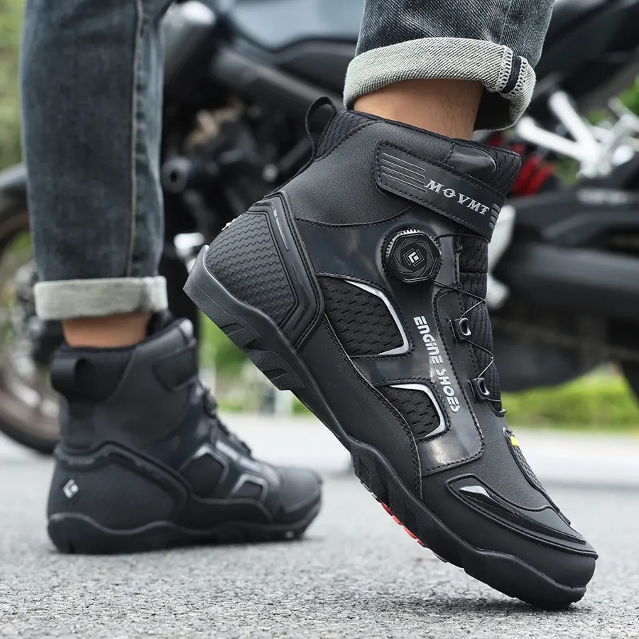 Bottines moto à serrage rotatif, photo 5