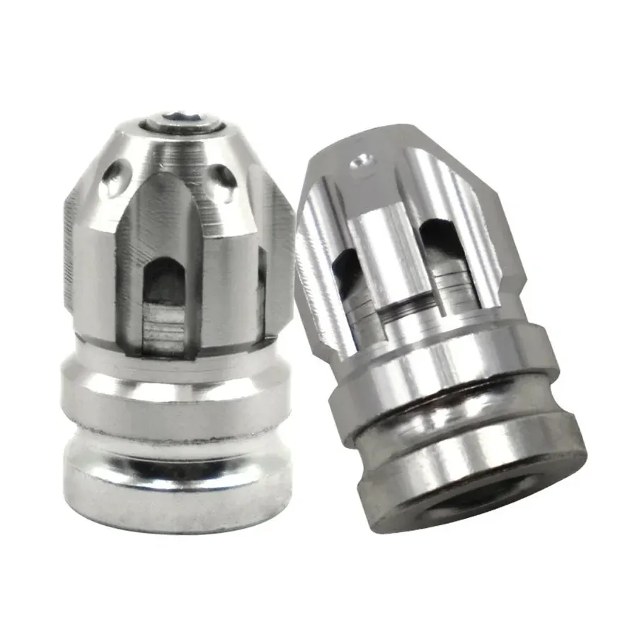 Bouchons de valve moto en aluminium CNC (la paire), photo 2
