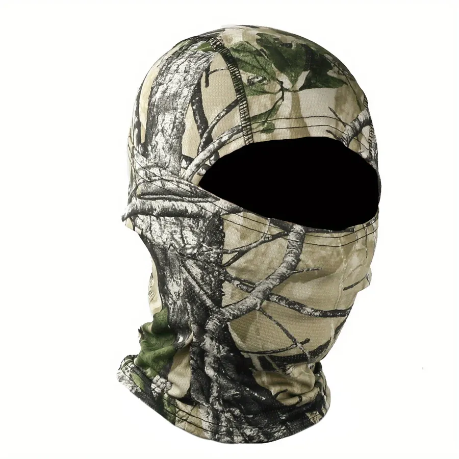 Cagoule moto été respirante, motif Camouflage gris