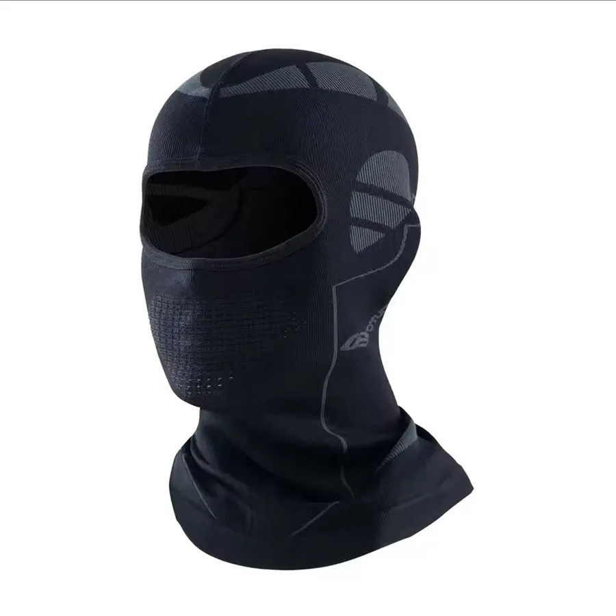 Cagoule thermique d'hiver sous casque, coupe-vent, couleur Noir et bleu