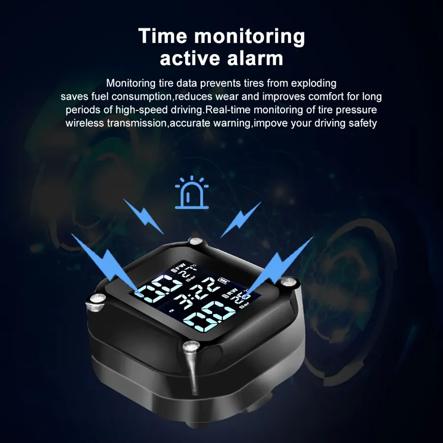 Capteurs de pression des pneus moto TPMS avec écran étanche, photo 4