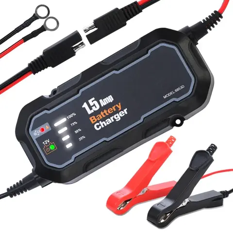 Chargeur et mainteneur de batterie moto intelligent 12 V 1,5 A