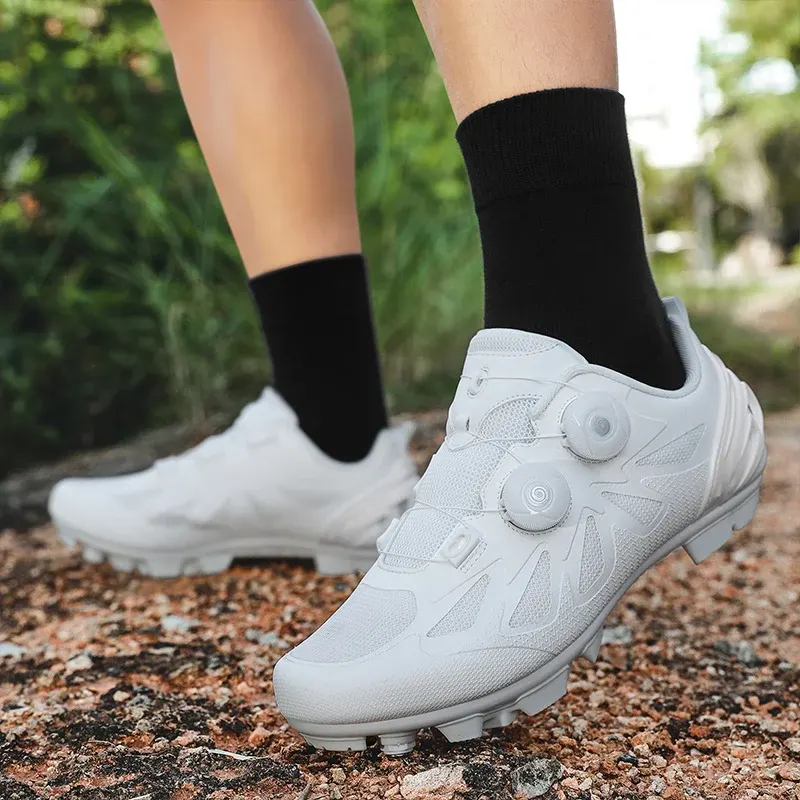 Chaussures vélo et VTT à semelle plate, serrage rotatif, homme et femme, photo 3