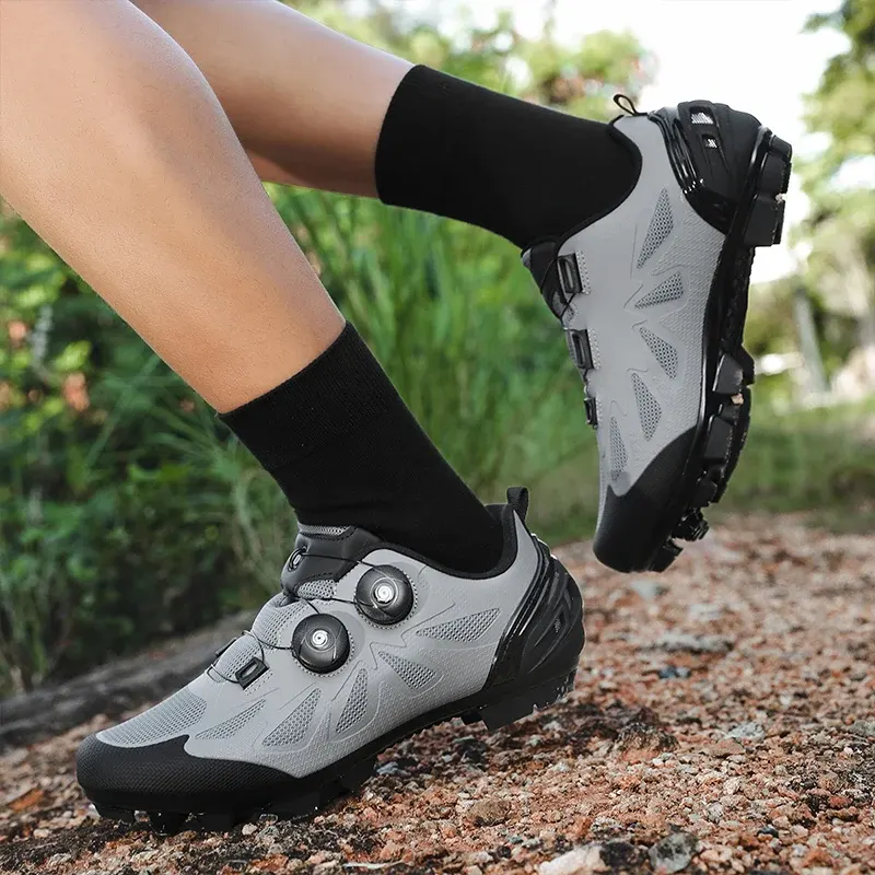 Chaussures vélo et VTT à semelle plate, serrage rotatif, homme et femme, photo 5