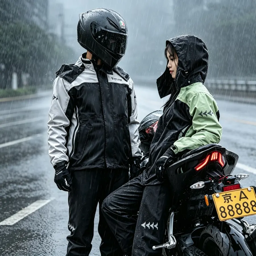 Ensemble de pluie moto SULAITE (veste + pantalon), photo 2