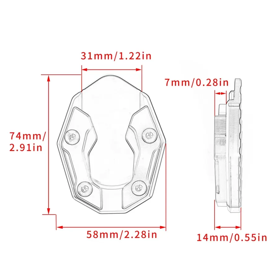 Extension de béquille latérale moto en aluminium, photo 6