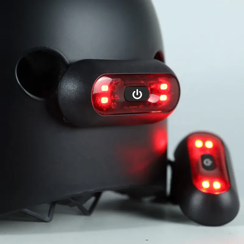 Feu arrière LED pour casque, rechargeable USB, photo 2