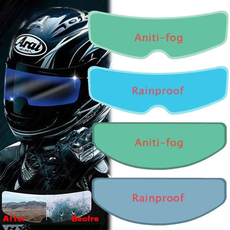 Film anti-buée ou anti-pluie universel pour visière de casque