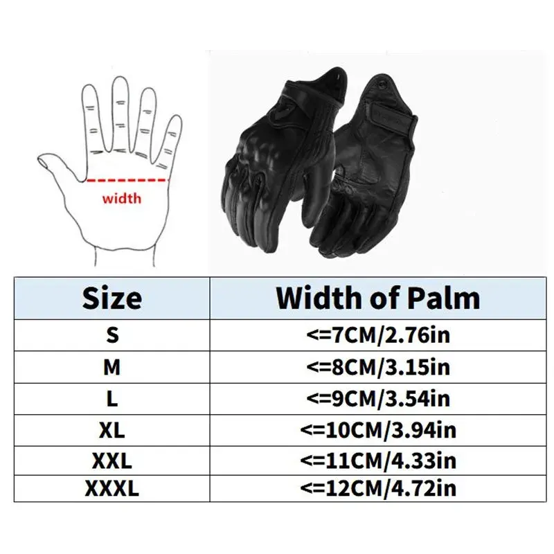 Gants moto en cuir de chèvre homme et femme, coques souples, S à 3XL, photo 5