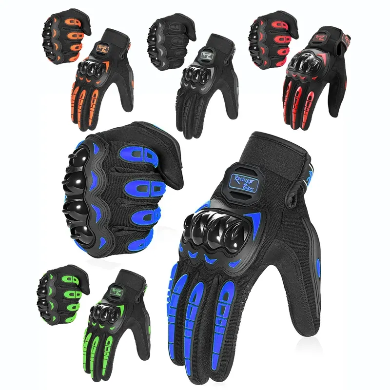 Gants moto d'été à coques de jointures, 5 coloris