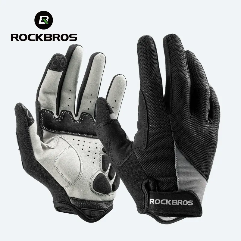 Gants de vélo longs ROCKBROS tactiles, homme et femme