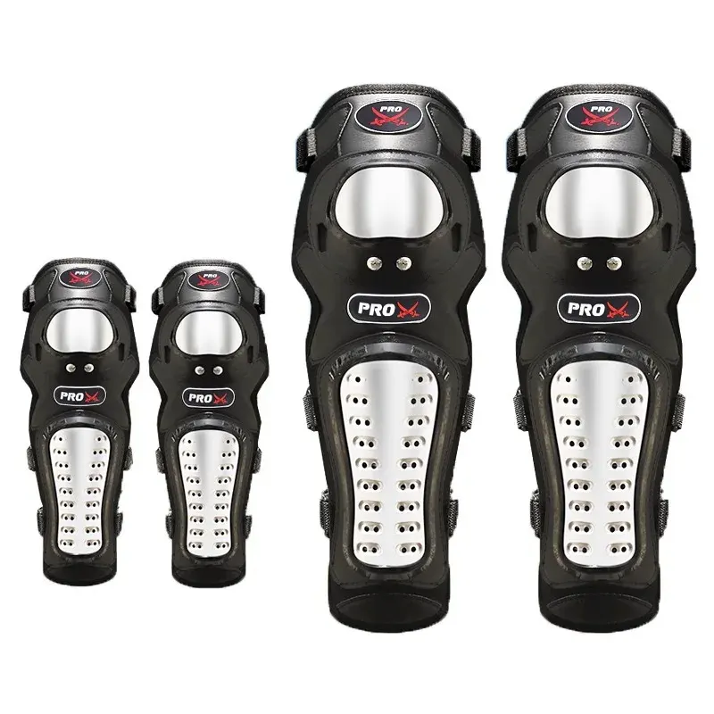 Kit genouillères & coudières coque acier inox (4 pièces)