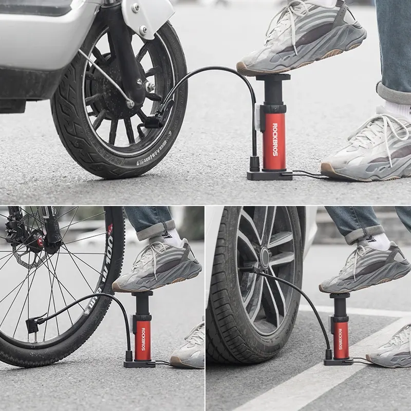 Mini-pompe à pied vélo ROCKBROS 100 PSI, Presta et Schrader, photo 5