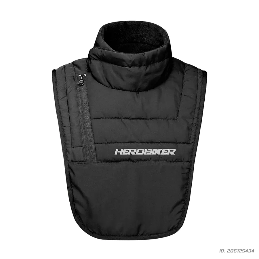 Protège-cou et plastron moto d'hiver HEROBIKER, coupe-vent, modèle Col court