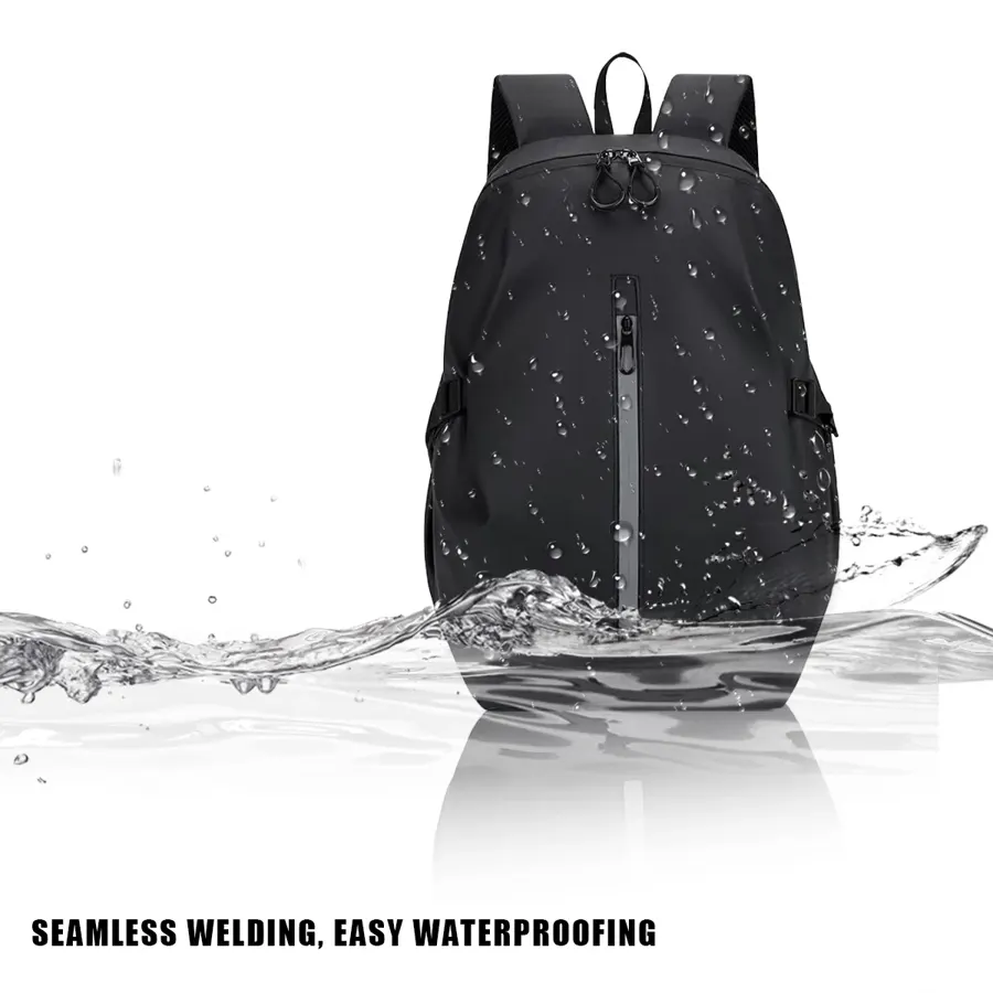 Sac à dos moto porte-casque imperméable avec bande réfléchissante, photo 4