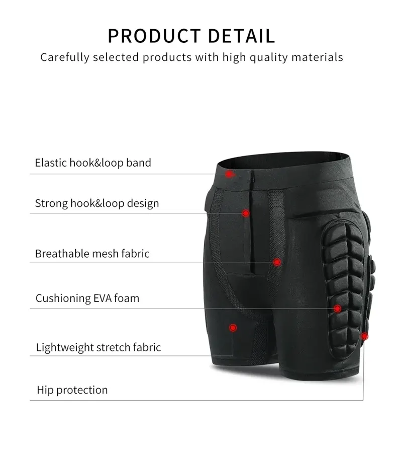 Short de protection hanches et coccyx rembourré, photo 4