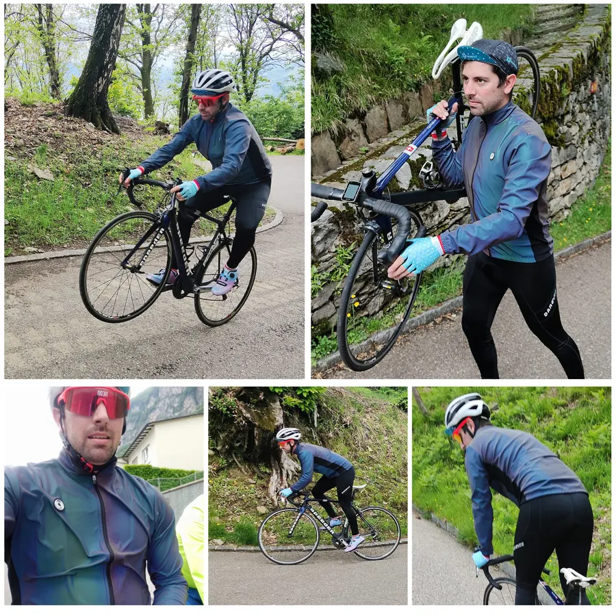 Veste vélo imperméable réfléchissante DAREVIE, homme et femme, photo 2